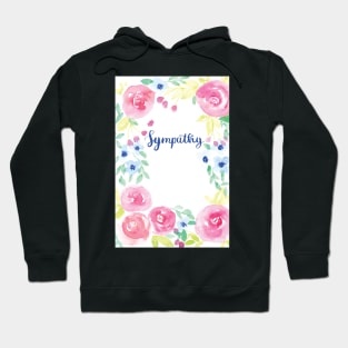 Sympathy Watercolor Card Hoodie